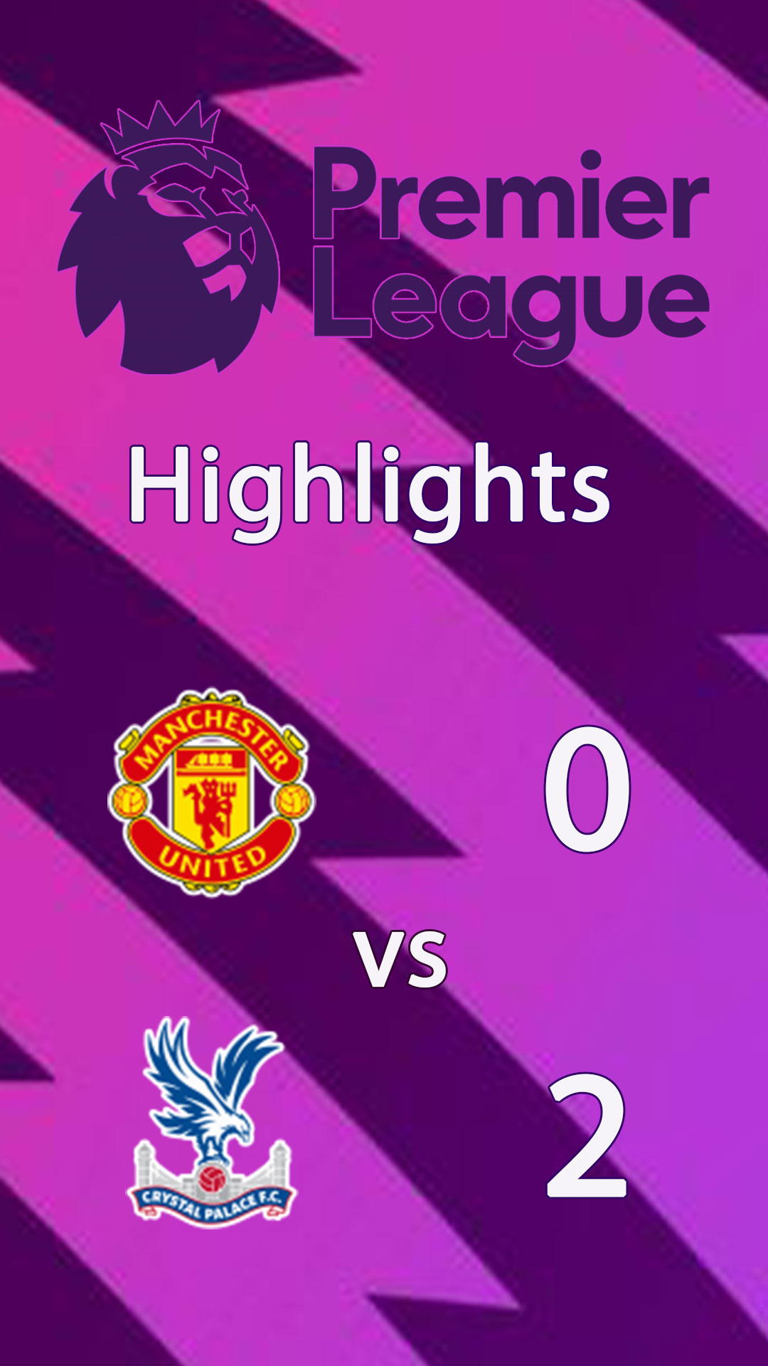 Manchester United 0 - 2 Crystal Palace : Highlight Premier League 24/25 - แมนเชสเตอร์ ยูไนเต็ด พบ คริสตัล พาเลซ : ไฮไลท์ พรีเมียร์ลีก 2024/25